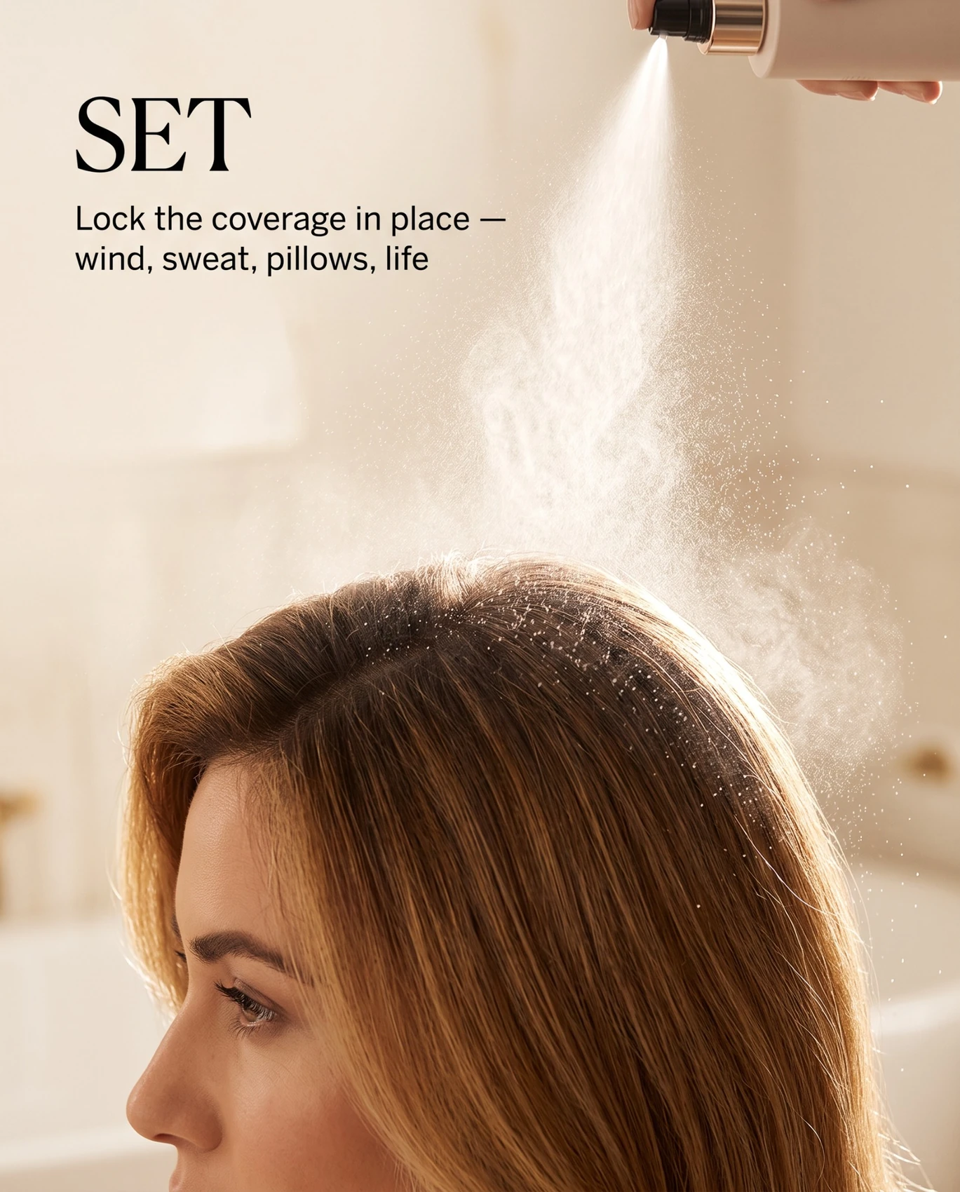 SET finishing spray demonstration