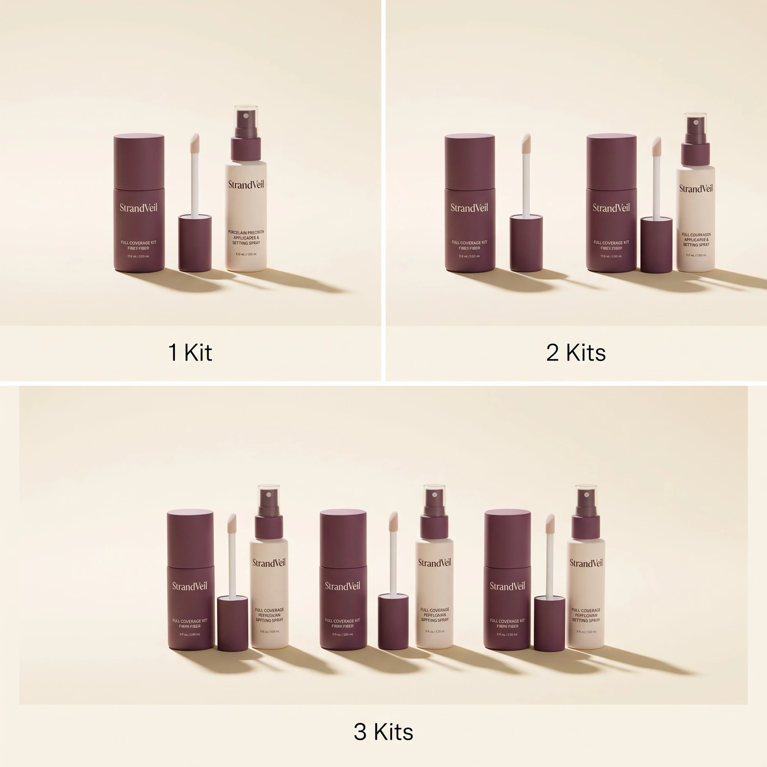 StrandVeil one-kit, two-kit, and three-kit options